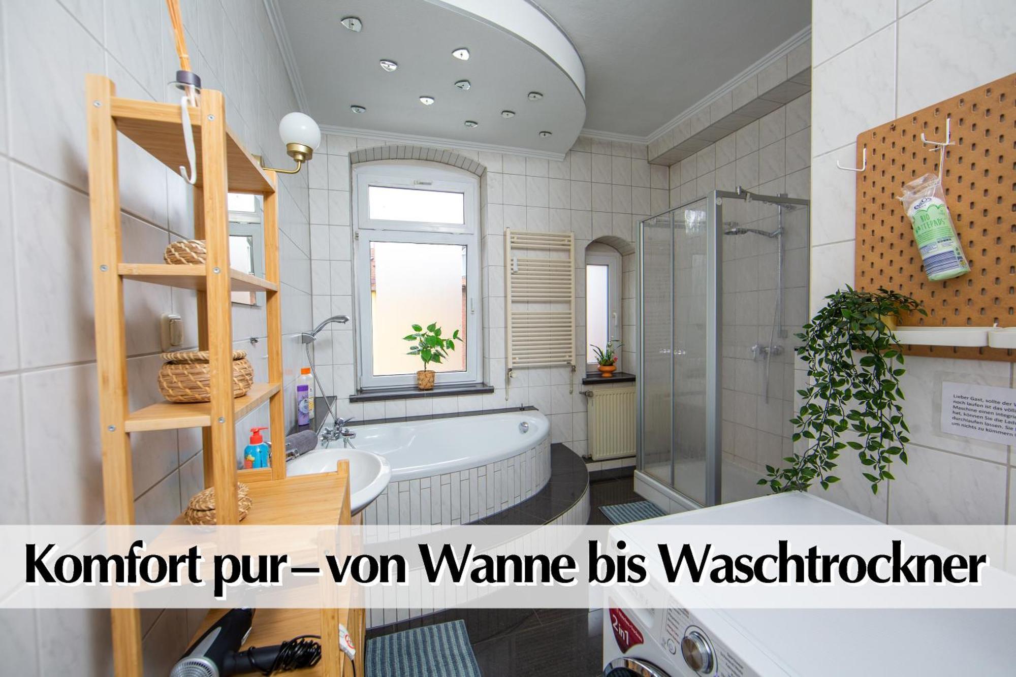 80M2 3R Wohnung Mit Privatem Parkplatz, Kingsize Betten, Smart-Tv, Etc Erfurt Eksteriør billede