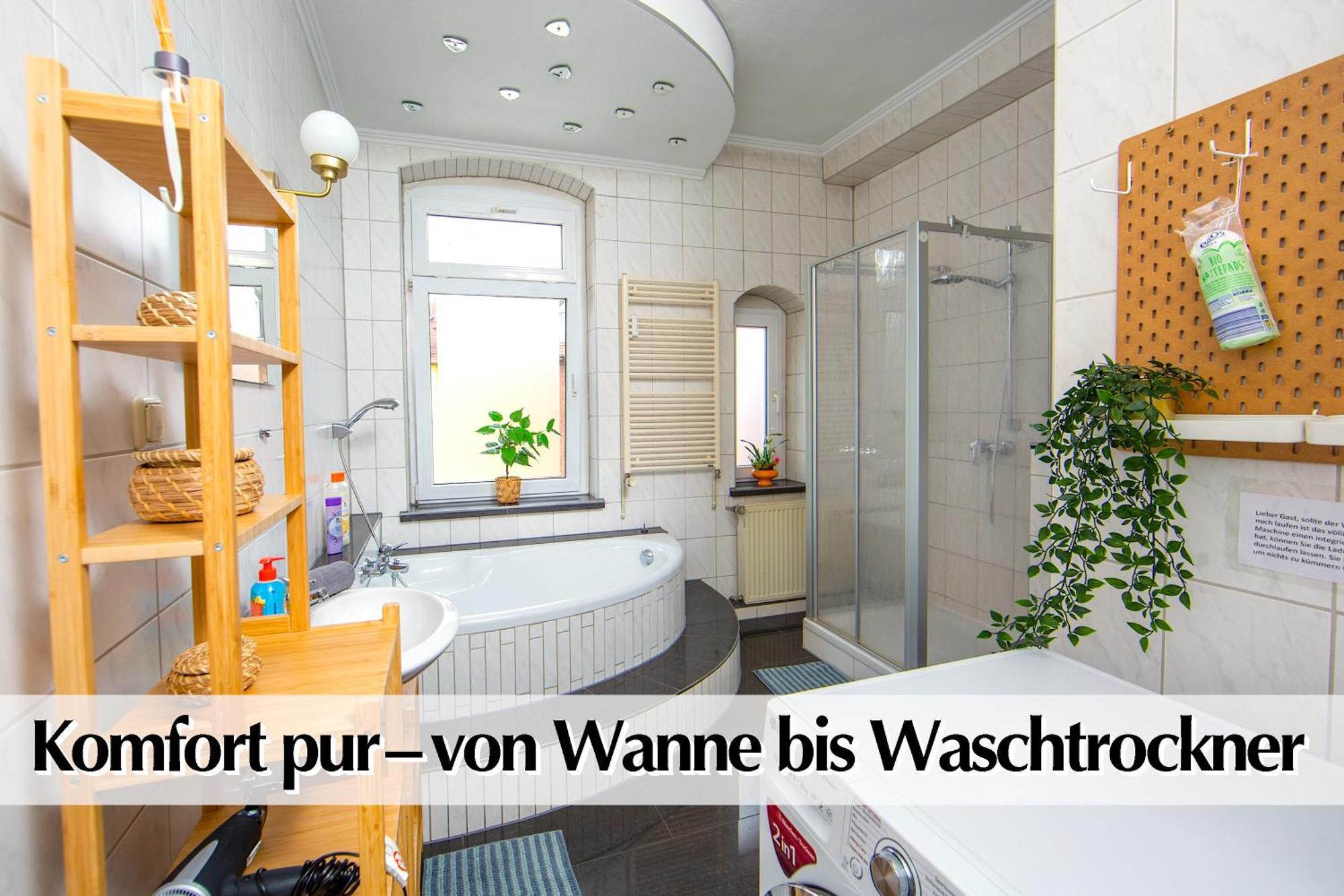 80M2 3R Wohnung Mit Privatem Parkplatz, Kingsize Betten, Smart-Tv, Etc Erfurt Eksteriør billede